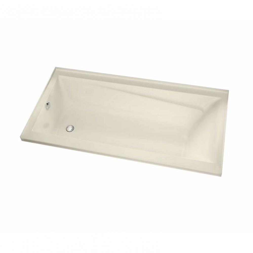 Exhibit 6032 IF Acrylic Alcove Left-Hand Drain Aeroeffect Bathtub in Bone