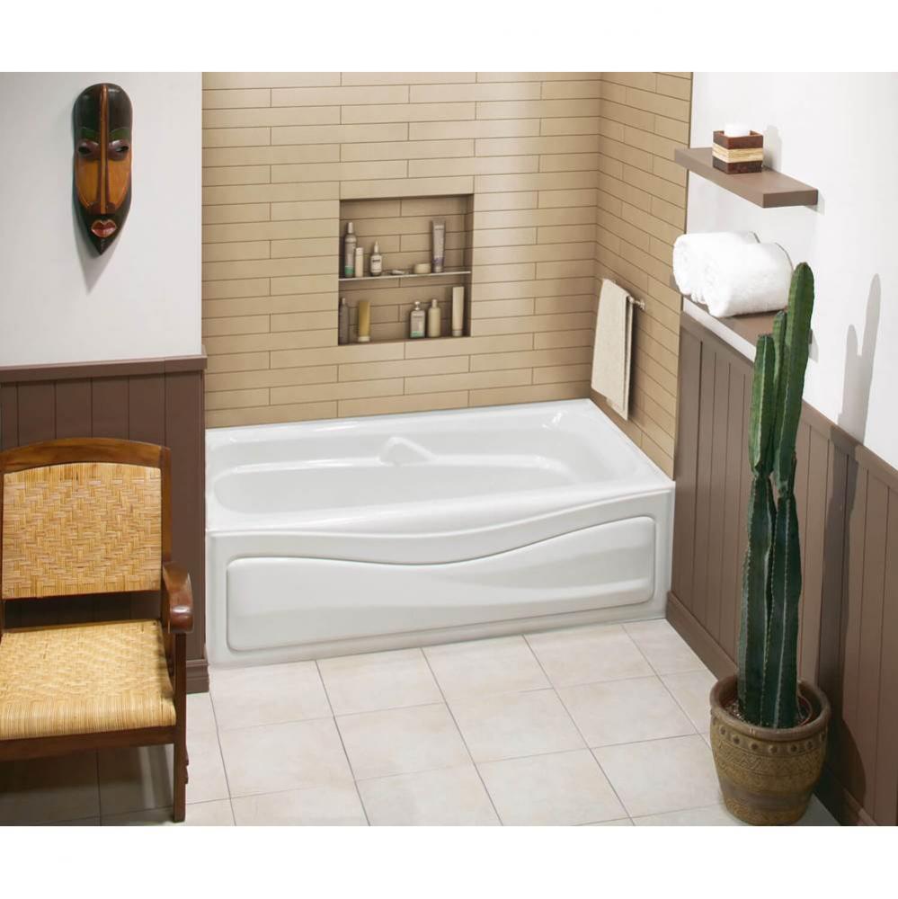 Corinthia II 59.75 in. x 29.875 in. Alcove Bathtub with Left Drain in White