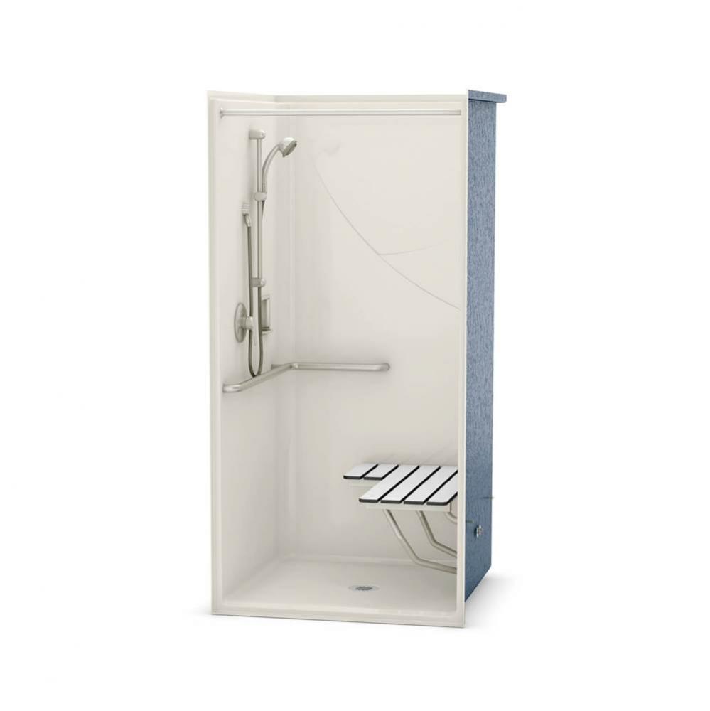 OPS-3636 COMPLETE ACCESSIBILITY PKG 36 in. x 36 in. x 76.625 in. 1-piece Shower with RH Grab Bar,