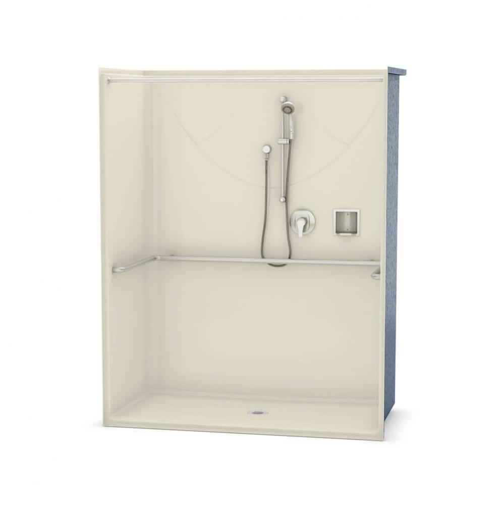 OPS-6030 - ADA compliant (without Seat) 60 in. x 30.25 in. x 76.625 in. 1-piece Shower with No Sea