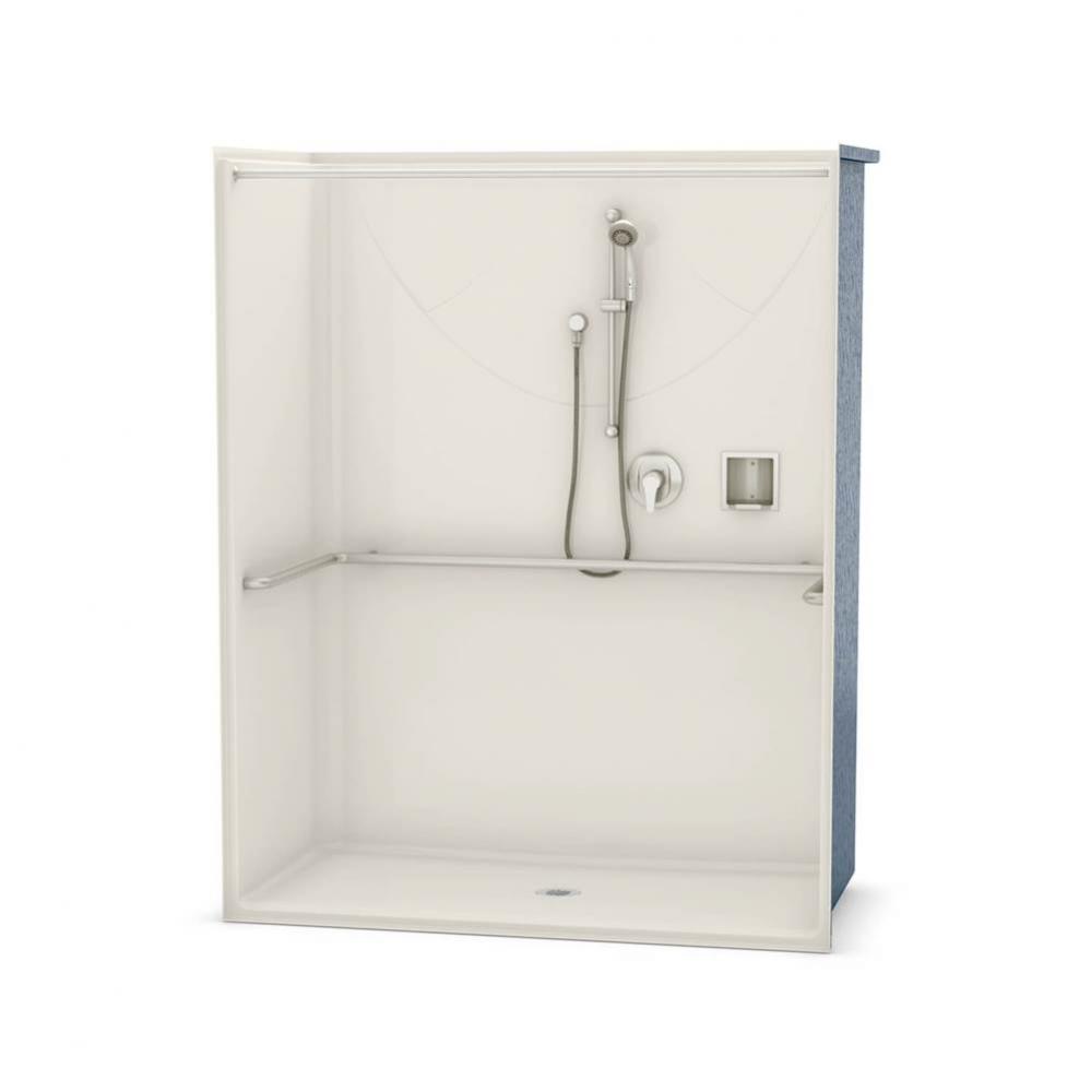 OPS-6030 - ADA compliant (without Seat) 60 in. x 30.25 in. x 76.625 in. 1-piece Shower with No Sea
