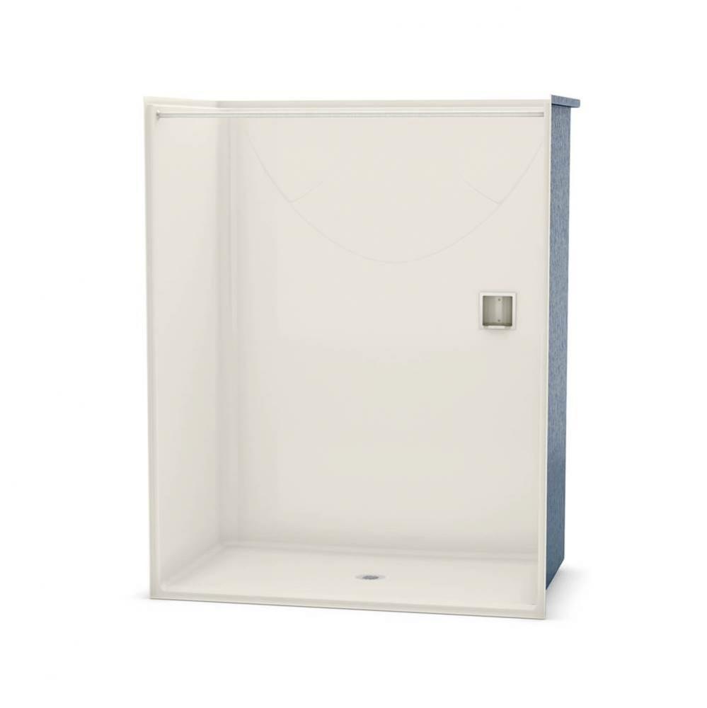 OPS-6036 - Base Model 60 in. x 36 in. x 76.625 in. 1-piece Shower with No Seat, Center Drain in Bi