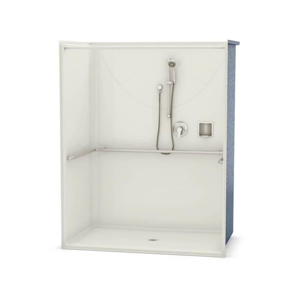 OPS-6036 - ADA Compliant (without Seat) 60 in. x 36 in. x 76.625 in. 1-piece Shower with No Seat,