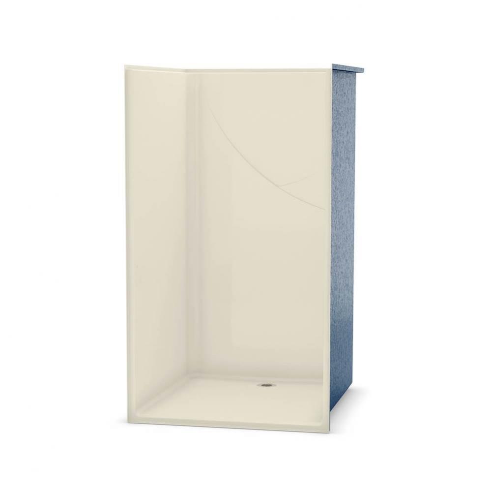 OPS-4248 - Base Model 42 in. x 48 in. x 76.5 in. 1-piece Shower with No Seat, Center Drain in Bone
