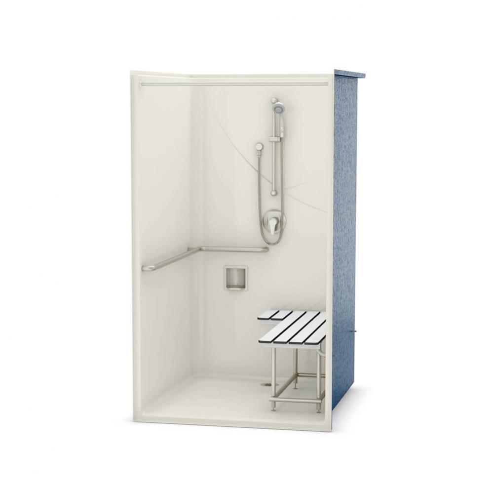 OPS-4248 - California Title 24 Compliant 42 in. x 48 in. x 76.5 in. 1-piece Shower with Right-hand