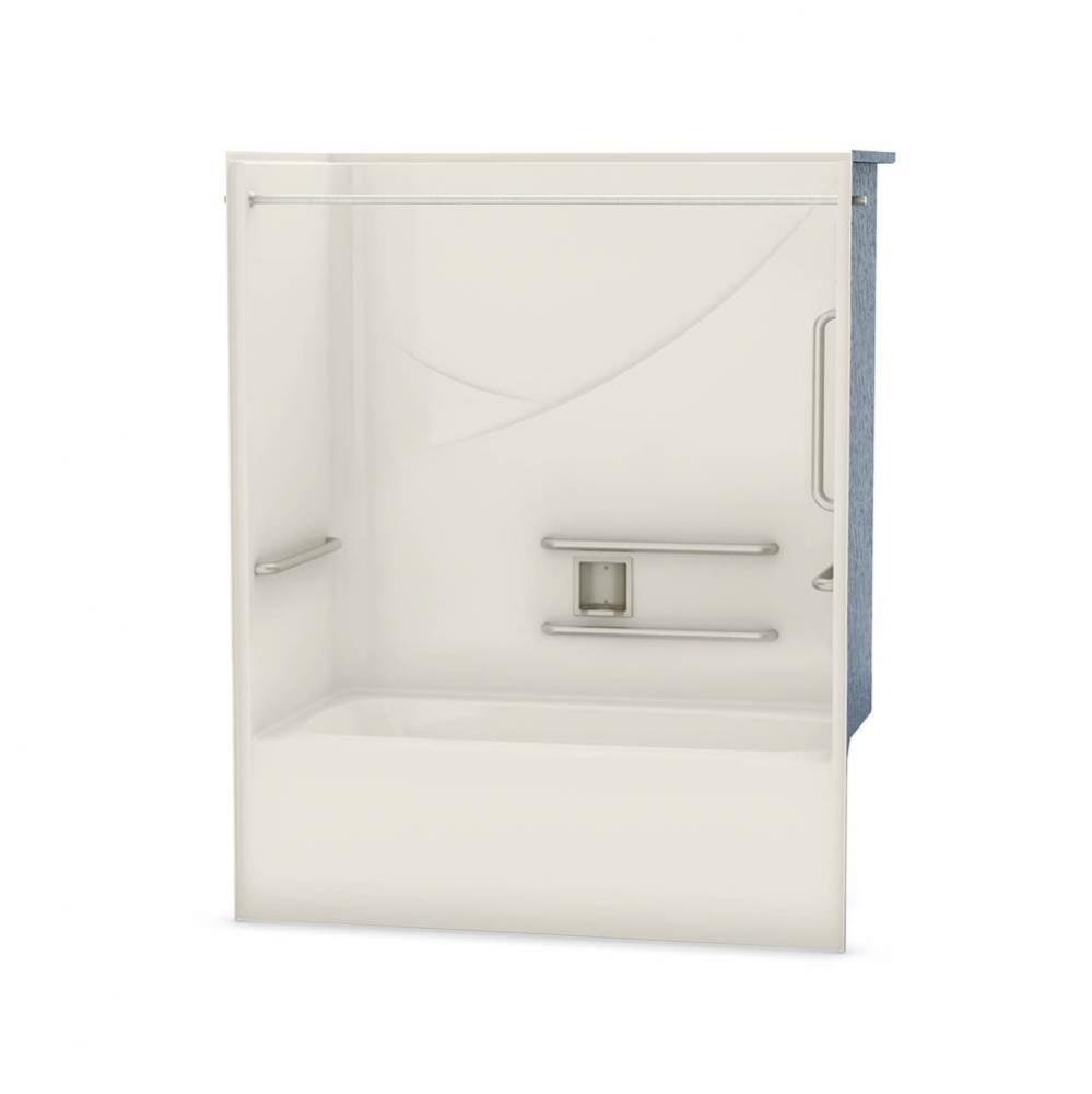 OPTS-6032 - with ANSI Grab Bars 57 in. x 31.5 in. x 69.75 in. 1-piece Tub Shower with Left Drain i