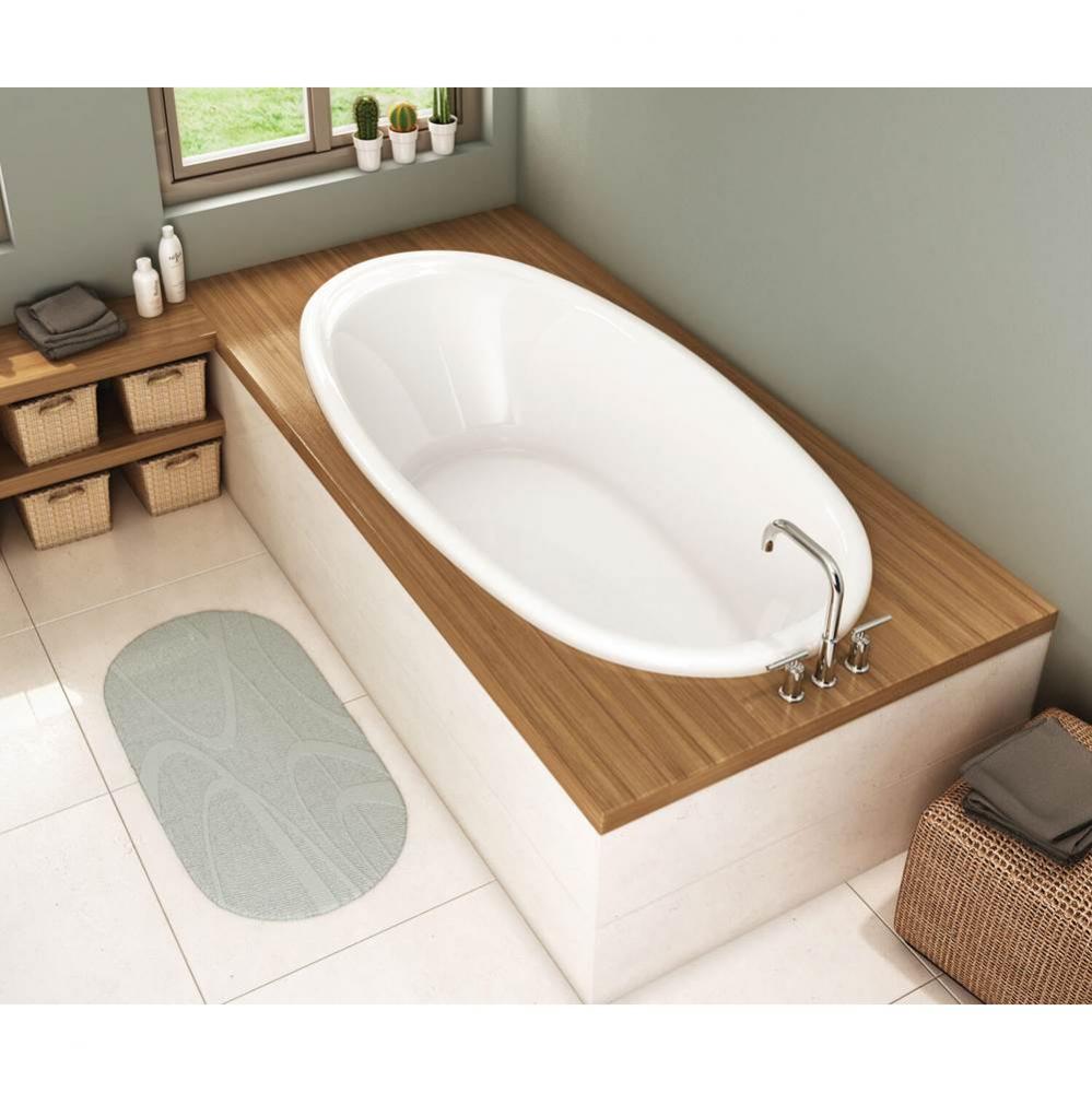 Saturna 6036 Acrylic Drop-in Center Drain Aeroeffect Bathtub in White