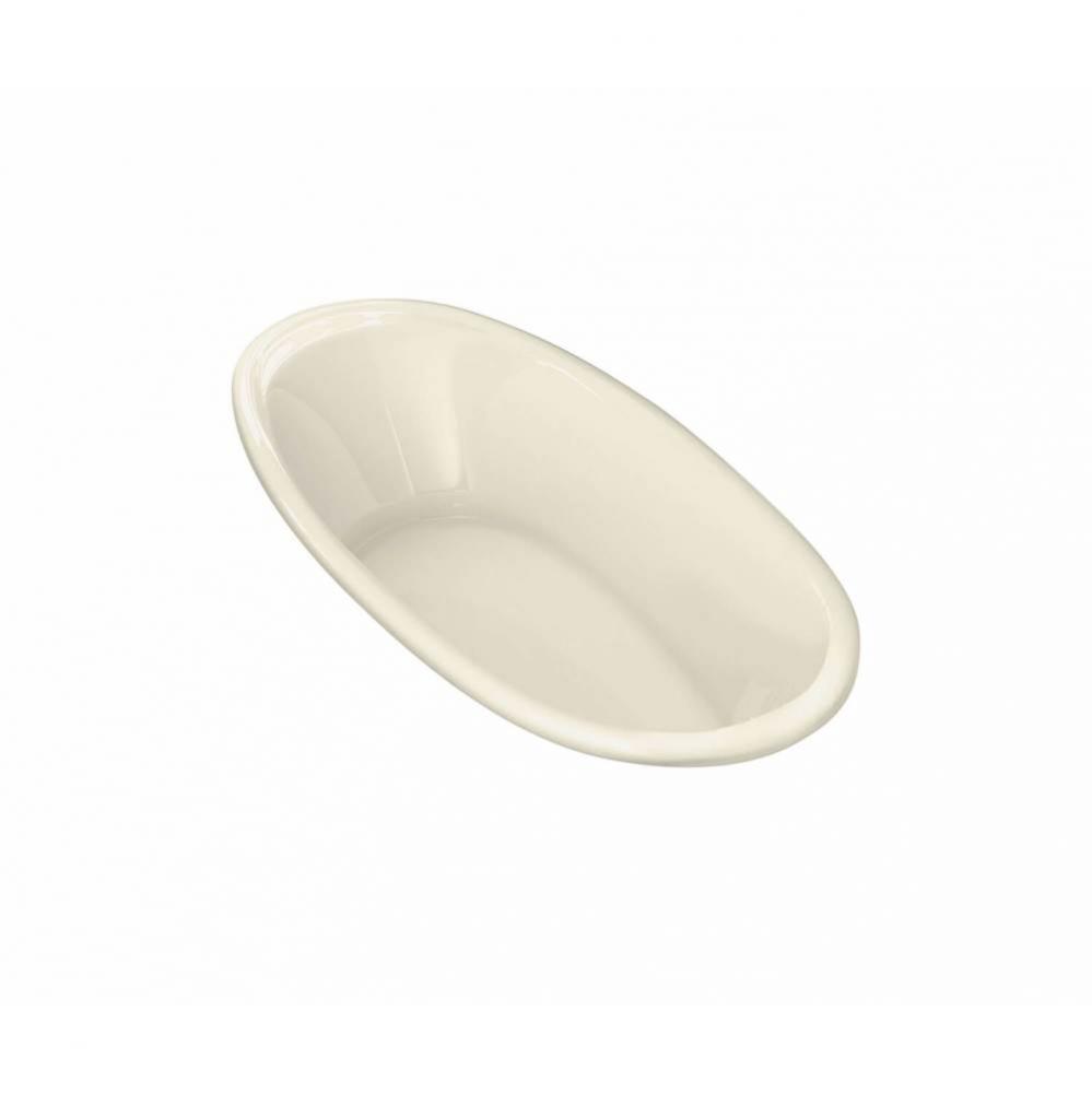 Saturna 6036 Acrylic Drop-in Center Drain Aeroeffect Bathtub in Bone