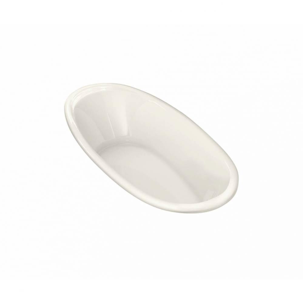 Saturna 6036 Acrylic Drop-in Center Drain Bathtub in Biscuit