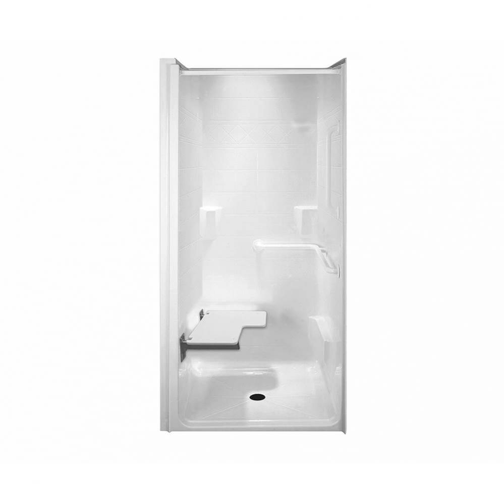 MX QSI-3938-BF 0.625 in. 40 in. x 39.5 in. x 82.125 in. 1-piece Shower with Left valve wall / Righ