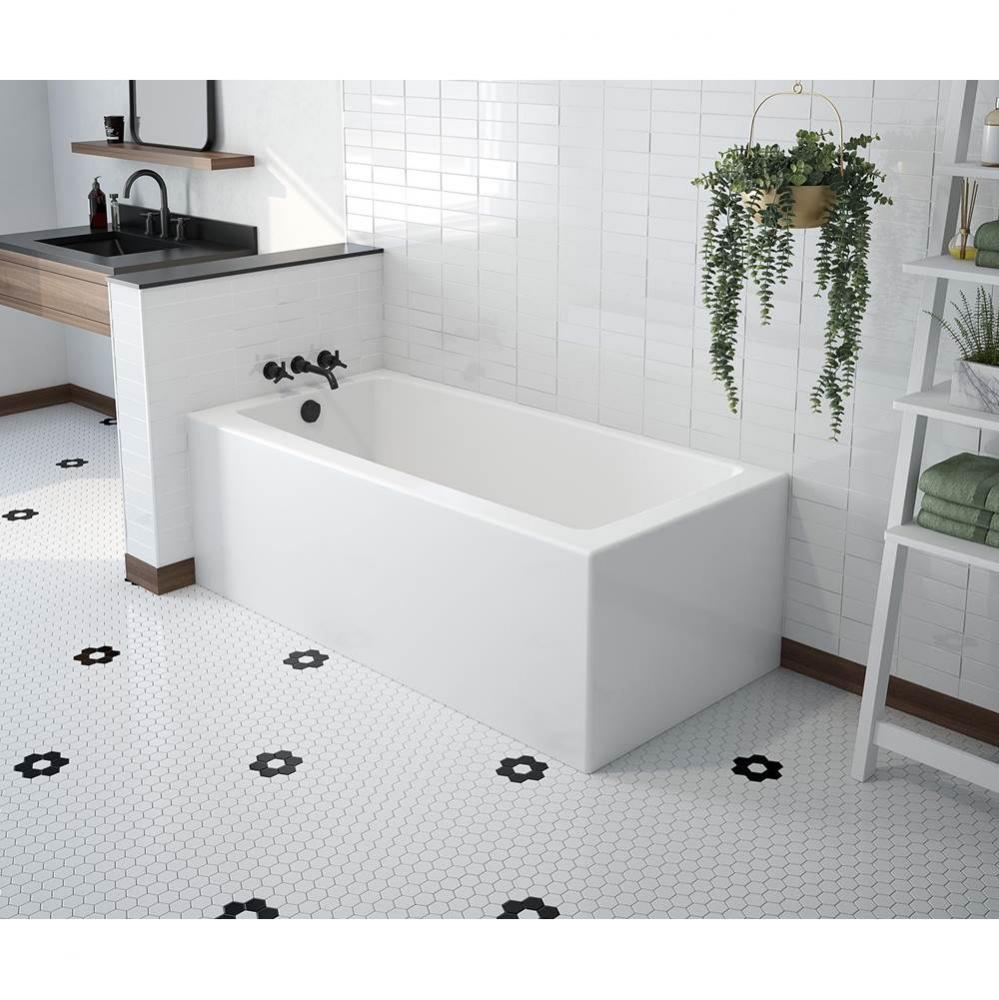 Mackenzie Corner 6030 AcrylX Corner Left-Hand Drain Bathtub in White