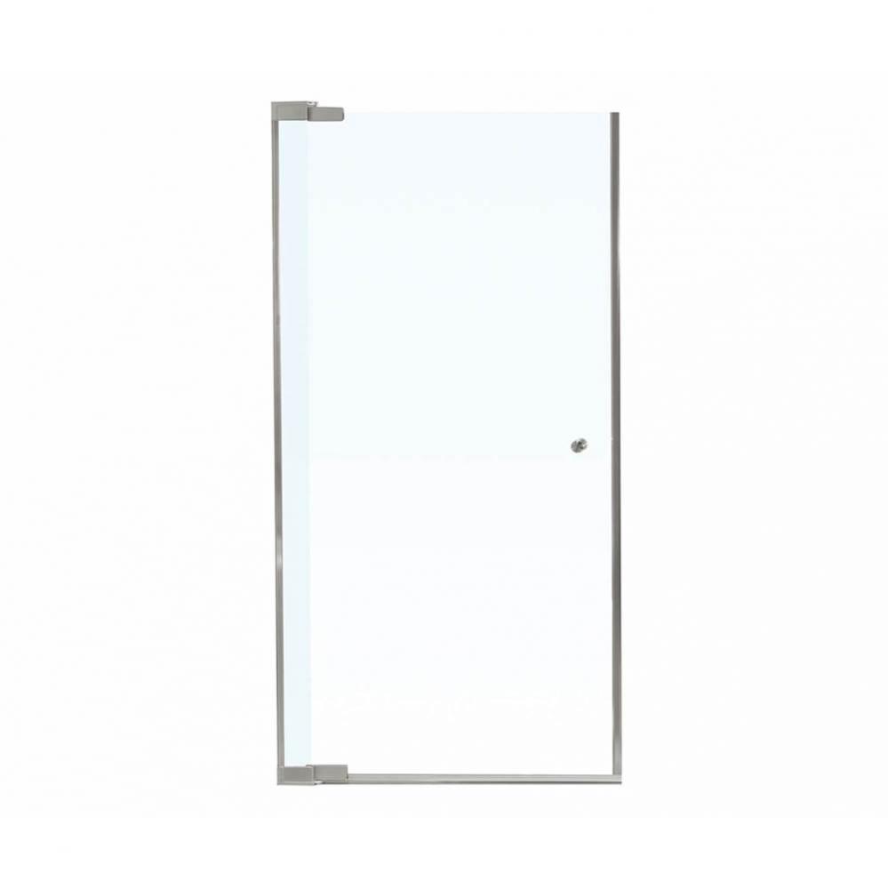 Kleara 1-panel 31.5-33.5 in. x 69 in. Pivot Alcove Shower Door with Clear Glass in Nickel