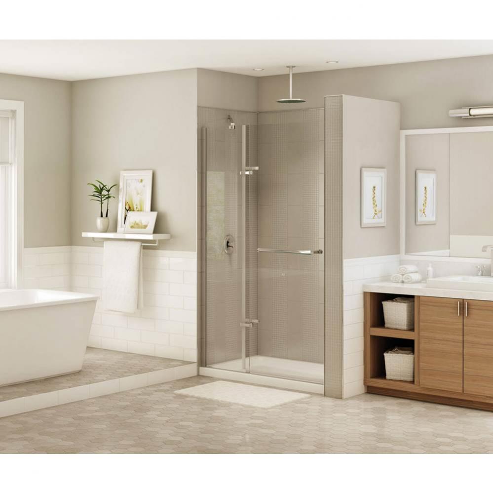 Reveal 71 44-47 x 71 1/2 in. 8mm Pivot Shower Door for Alcove Installation with Clear glass in Chr