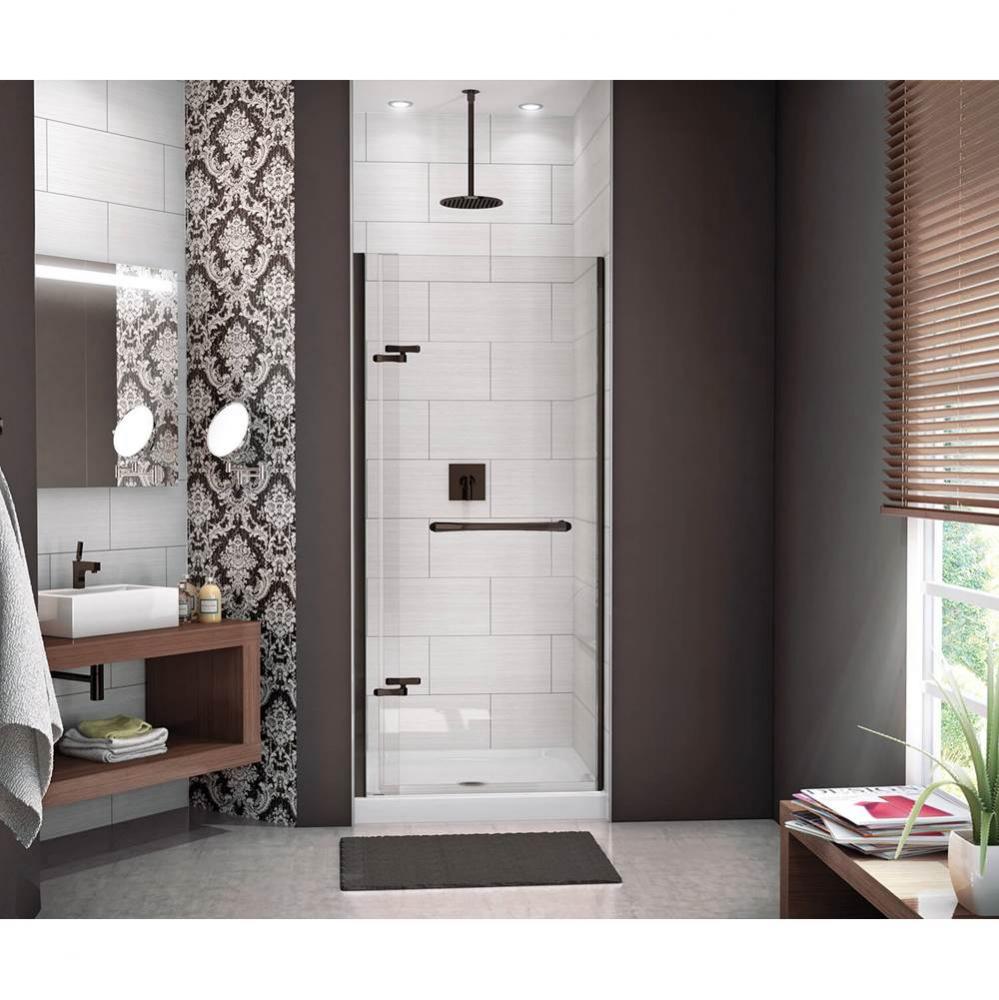 Reveal 71 32 1/2-35 1/2 x 71 1/2 in. 8mm Pivot Shower Door for Alcove Installation with Clear glas