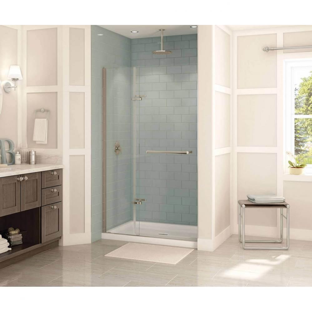 Reveal 71 41 1/2-44 1/2 x 71 1/2 in. 8mm Pivot Shower Door for Alcove Installation with Clear glas