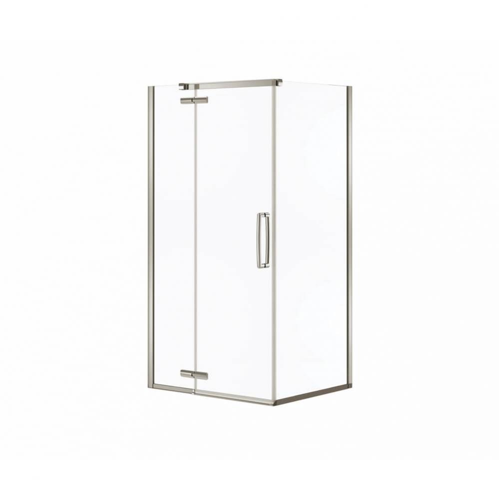 Hana Rectangular 42 x 34 x 75 in. 8mm Pivot Shower Door for Corner Installation with Clear glass i