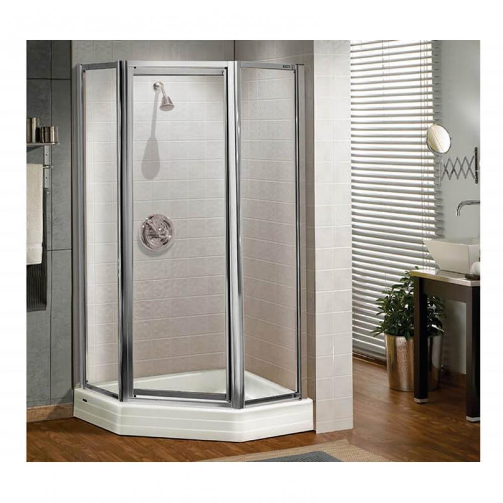 Silhouette Plus Neo-angle 36 x 36 x 70 in. Pivot Shower Door for Corner Installation with Clear gl