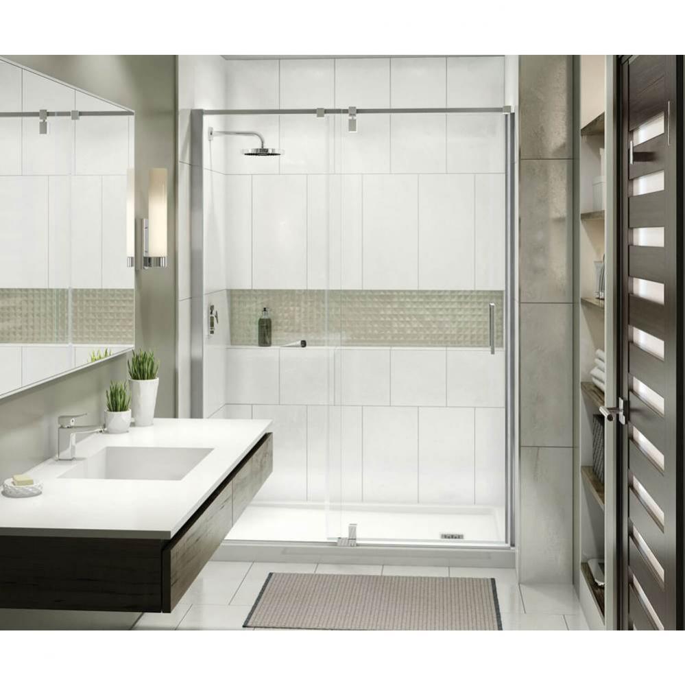 ModulR 60 x 78 in. 8 mm Pivot Shower Door for Alcove Installation with Clear glass in Chrome