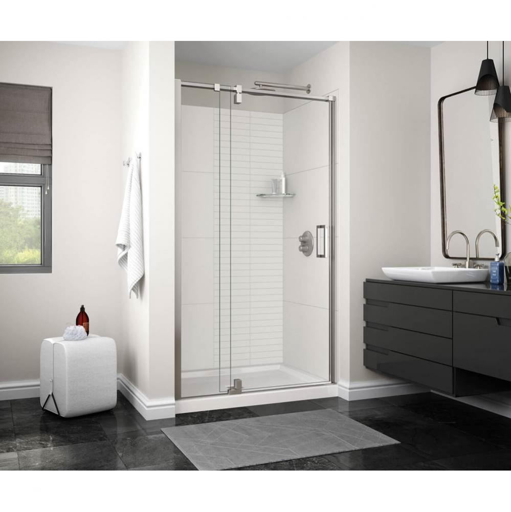 ModulR 48 x 78 in. 8 mm Pivot Shower Door for Alcove Installation with Clear glass in Chrome