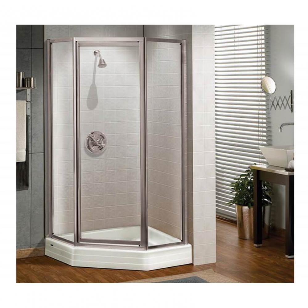 Silhouette Neo-angle 38 x 38 x 70 in. Pivot Shower Door for Corner Installation with Clear glass i