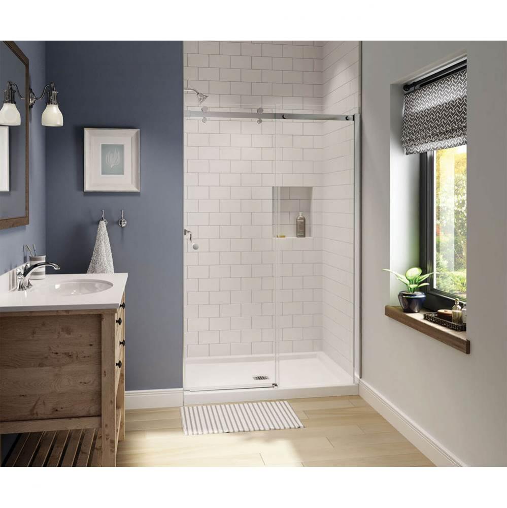 Luminescence 44 1/2-47 x 70 1/2-72 in. 6 mm Sliding Shower Door for Alcove Installation with Clear