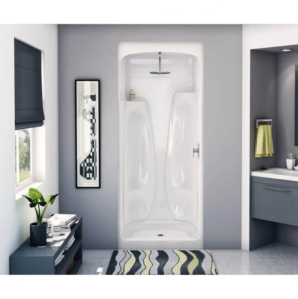 ACSHDM-36 36 in. x 33.25 in. x 88 in. 1-piece Shower with No Seat, Center Drain in White