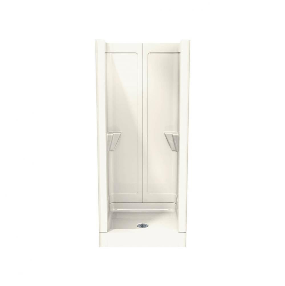 Lindsay 31.75 in. x 32.125 in. x 74.5 in. 1-piece Shower with No Seat, Center Drain in Biscuit