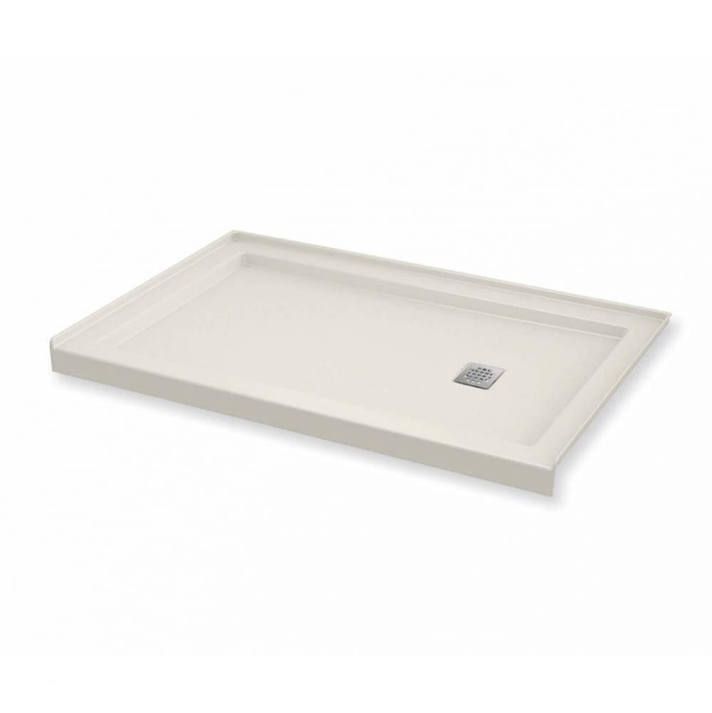 B3 Base 6030 Square Drain Alcove Installation Biscuit