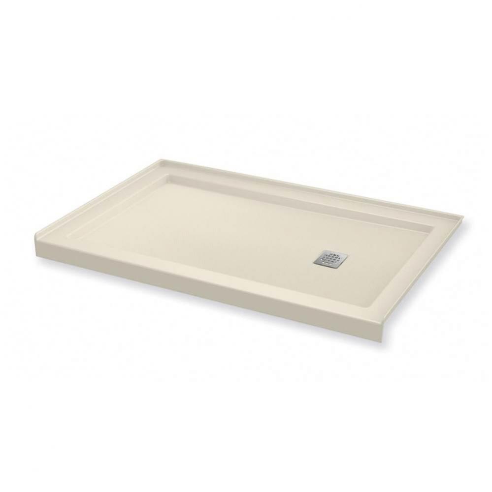 B3 Base 6032 Square Drain Stabili-T, Alcove Bone / Natural