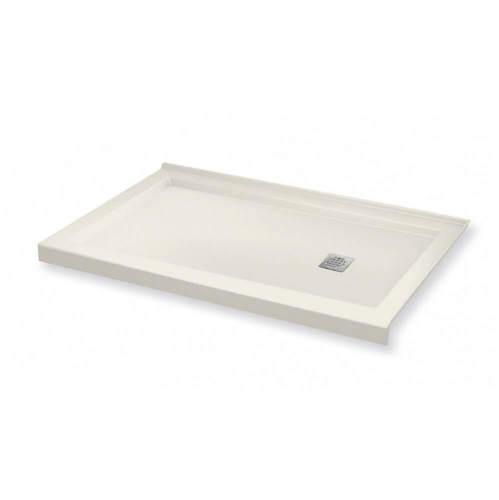 B3 Base 6032 Square Drain Stabili-T, Corner Right Biscuit