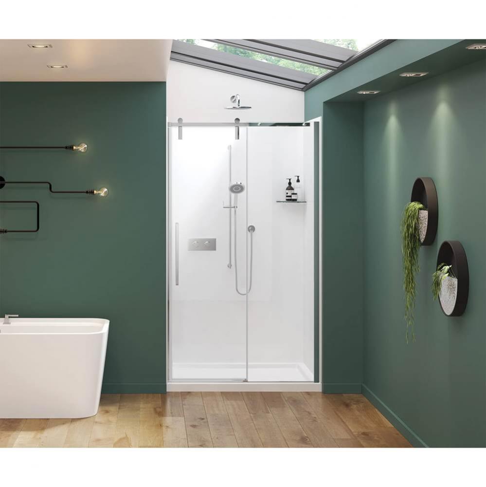 Nebula 44 1/2-46 1/2 x 78 3/4 in. 8mm Sliding Shower Door for Alcove Installation with Clear glass