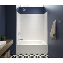 Maax 106923-000-002-100 - 6030STT 60 x 31 AcrylX Alcove Left-Hand Drain One-Piece Tub Shower in White