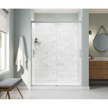 Maax 135335-900-084-000 - Incognito 76 56-59 x 76 in. 8mm Sliding Shower Door for Alcove Installation with Clear glass in Ch