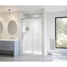 Maax 135323-900-084-000 - Uptown 44-47 x 76 in. 8 mm Sliding Shower Door for Alcove Installation with Clear glass in Chrome