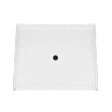 Maax 106553-000-002-000 - MX QSI-3838-BF 0.5 in. AcrylX Alcove Shower Base with Center Drain in White