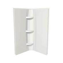 Maax 105067-000-001-000 - 42 x 72 in. Acrylic Direct-to-Stud Two-Piece Shower Wall Kit in White