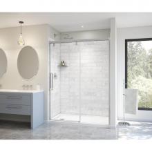 Maax 135324-900-084-000 - Uptown 56-59 x 76 in. 8 mm Sliding Shower Door for Alcove Installation with Clear glass in Chrome