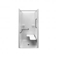 Maax 106545-000-002-001 - MX QSI-3682-BF 0.625 in. RRF AcrylX Alcove Left-Hand Drain One-Piece Shower in White