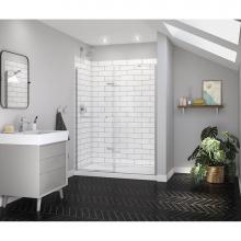 Maax 139580-900-084-000 - Reveal Sleek 71 56-59 x 71 1/2 in. 8mm Pivot Shower Door for Alcove Installation with Clear glass