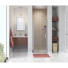 Maax 138264-900-084-100 - Manhattan 31-33 x 68 in. 6 mm Pivot Shower Door for Alcove Installation with Clear glass & Rou