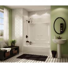 Maax 145012-000-002-095 - KDTS 3260 AcrylX Alcove Right-Hand Drain Four-Piece Tub Shower in White