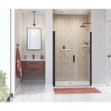 Maax 138272-900-340-101 - Manhattan 47-49 x 68 in. 6 mm Pivot Shower Door for Alcove Installation with Clear glass & Squ
