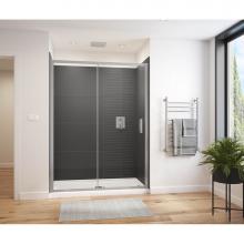 Maax 135238-900-084-000 - Connect Pro 57-58 1/2 x 76 in. 6 mm Sliding Shower Door for Alcove Installation with Clear glass i