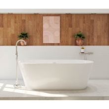 Maax 107529-000-001-000 - Calinda 67 x 31 Acrylic Freestanding Oval Center Drain Bathtub in White