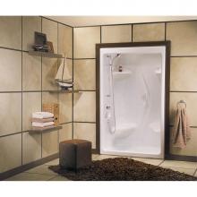 Maax 101139-000-001-106 - Stamina 48-I 51 x 36 Acrylic Alcove Center Drain Three-Piece Shower in White
