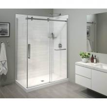 Maax 134957-900-084-000 - Halo Pro 60 x 36 x 78 3/4 in. 8mm Sliding Shower Door with Towel Bar for Corner Installation with