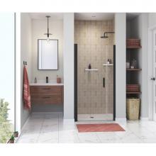 Maax 138267-900-340-100 - Manhattan 37-39 x 68 in. 6 mm Pivot Shower Door for Alcove Installation with Clear glass & Rou
