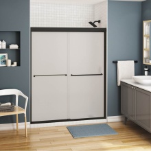 Maax 134565-978-340-000 - Kameleon 55-59 x 71 Inch 6 mm Bypass Shower Door for Alcove Installation with Frost glass in Matte