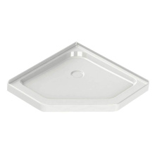 Maax 101425-000-001-000 - Neo-Angle Base 42 3 in. 42 x 42 Acrylic Corner Left or Right Shower Base with Corner Drain in Whit