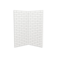 Maax 103388-301-526-000 - Utile 3636 Composite Direct-to-Stud Two-Piece Corner Shower Wall Kit in Metro Tux